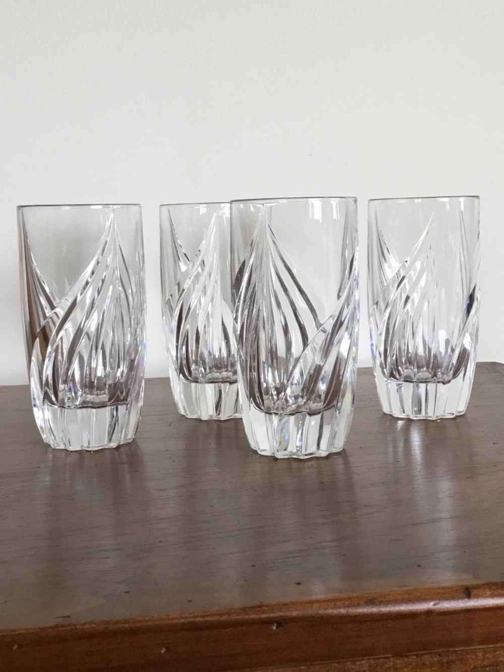 Lennox Debut Set of Four Highball Crystal Glasses